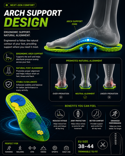 CloudStep™ — Air Cushion Comfort Insoles for Running & All-Day Standing
