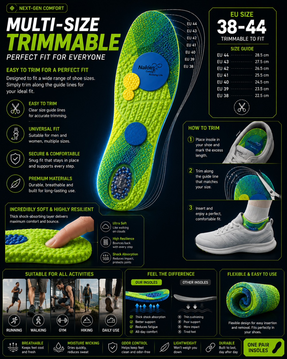 CloudStep™ — Air Cushion Comfort Insoles for Running & All-Day Standing