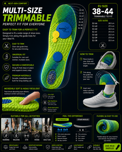 CloudStep™ — Air Cushion Comfort Insoles for Running & All-Day Standing