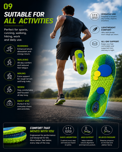 CloudStep™ — Air Cushion Comfort Insoles for Running & All-Day Standing