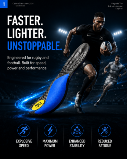 DRAKO STORM — Carbon Plate Insoles for Football & Rugby