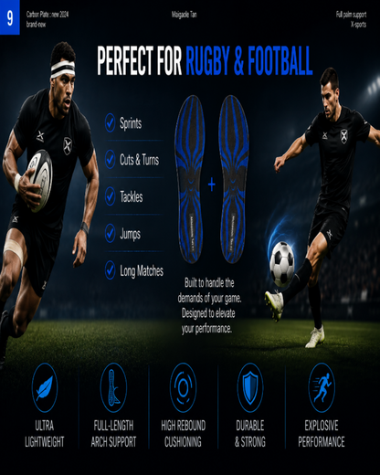 DRAKO STORM — Carbon Plate Insoles for Football & Rugby