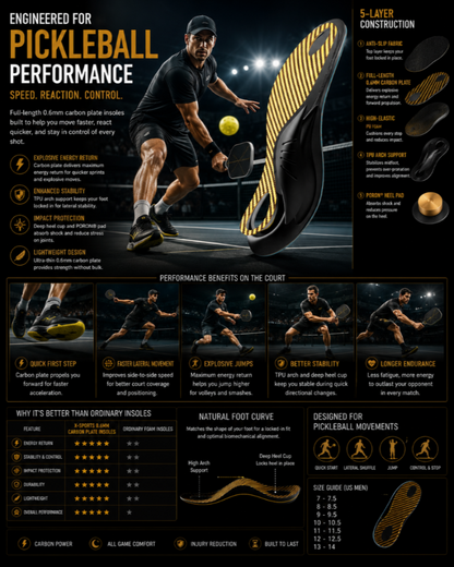 DRAKO TITAN — Pro Carbon Plate Insoles for All Sports